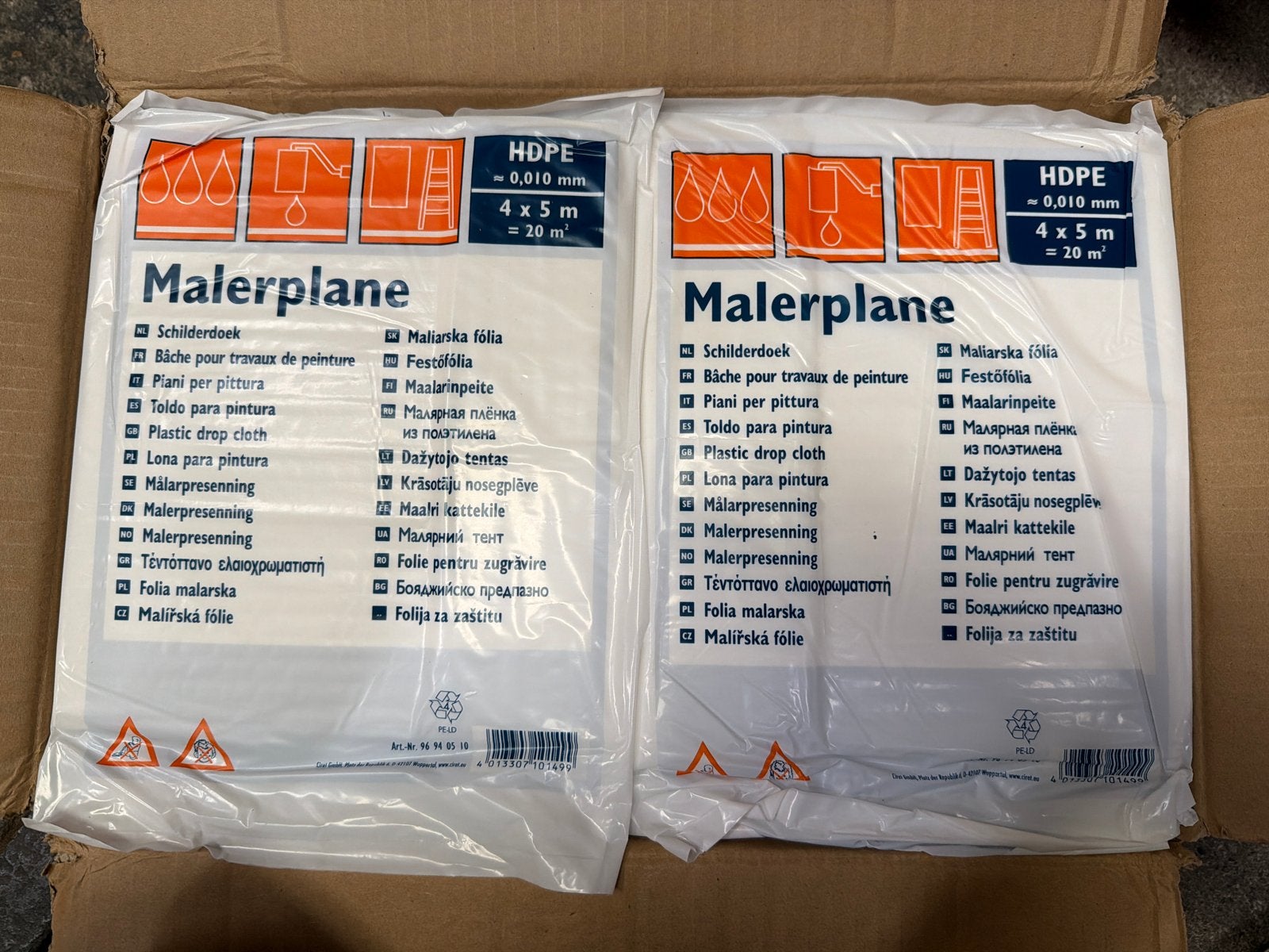 Malerplane / Afdekzeil 4x5m (20 stuks), Boeken, Ophalen of Verzenden, Nieuw