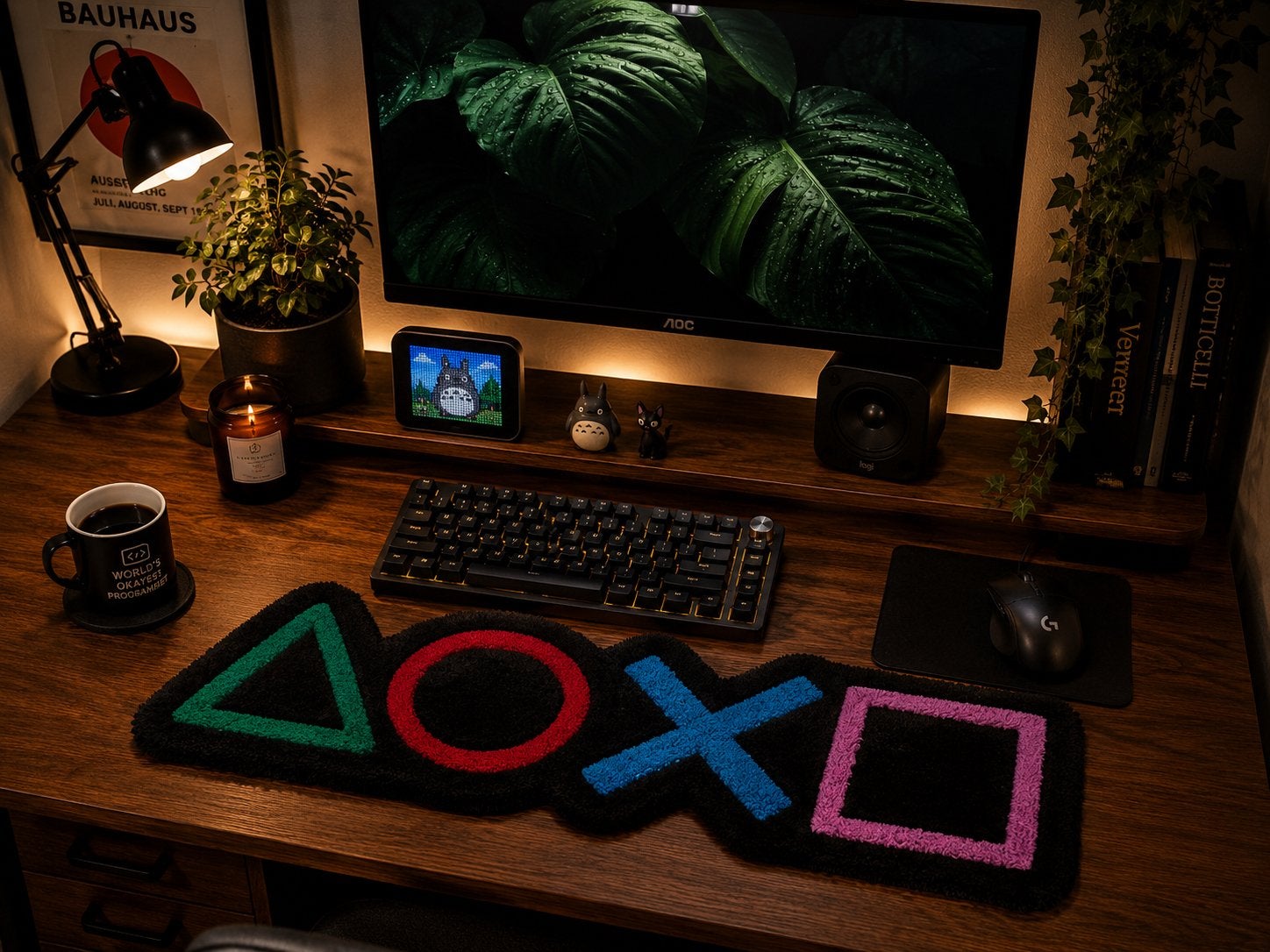 (Free delivery)Tufted PlayStation Logo Keyboard rug, Meerkleurig, Nieuw, Ophalen of Verzenden, Modern