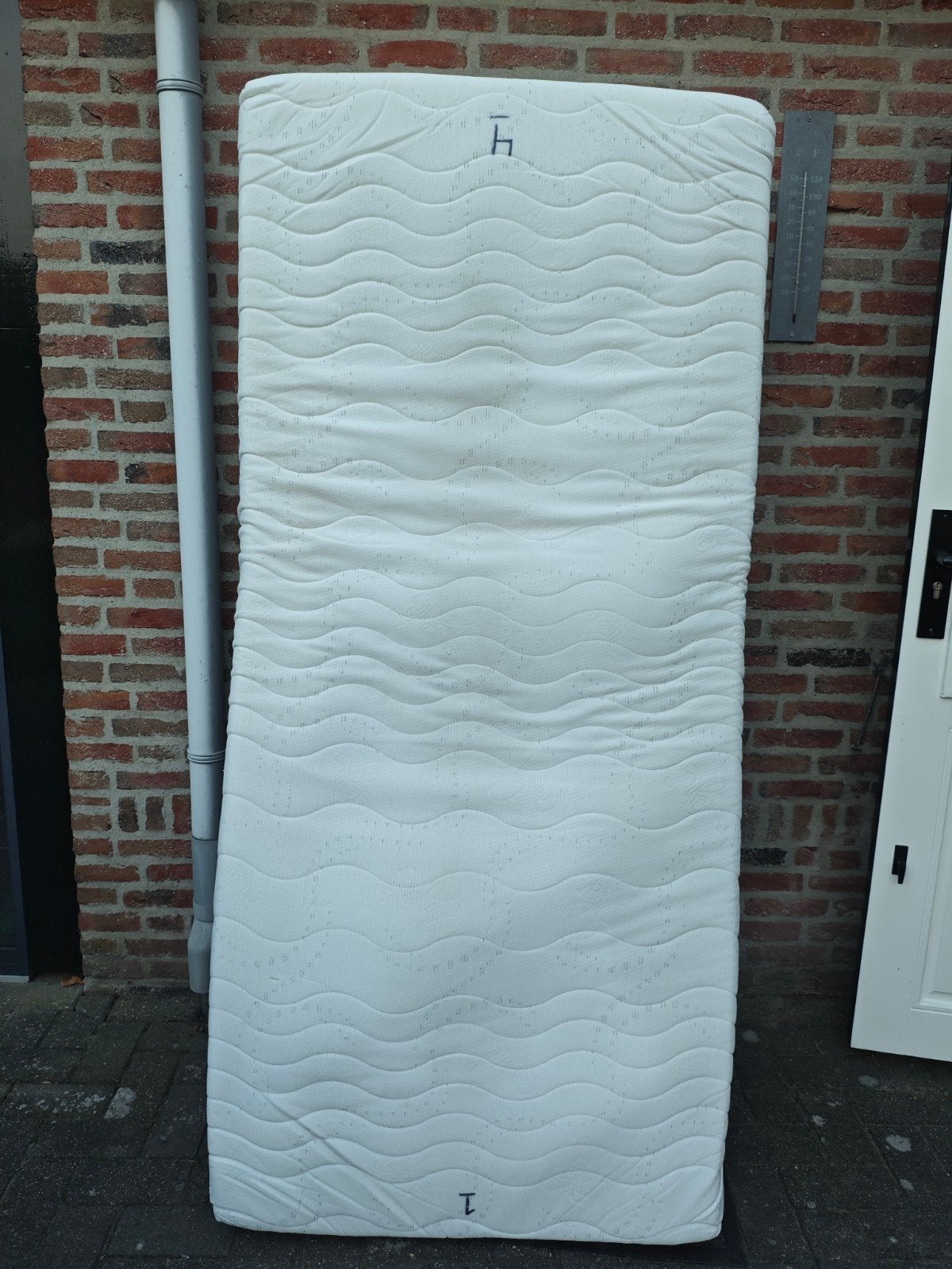 Argento Silver Toplaag Gel Matras 90x200cm, Ophalen, Gebruikt, 90 cm, Eenpersoons