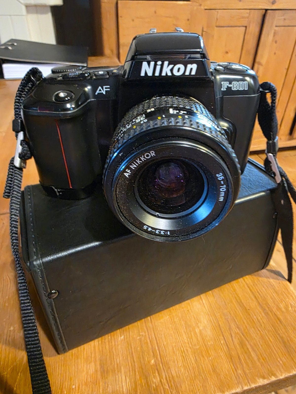 Nikon spiegelreflexcamera met Sigma lens en tas, Ophalen, Gebruikt, Spiegelreflex, Nikon