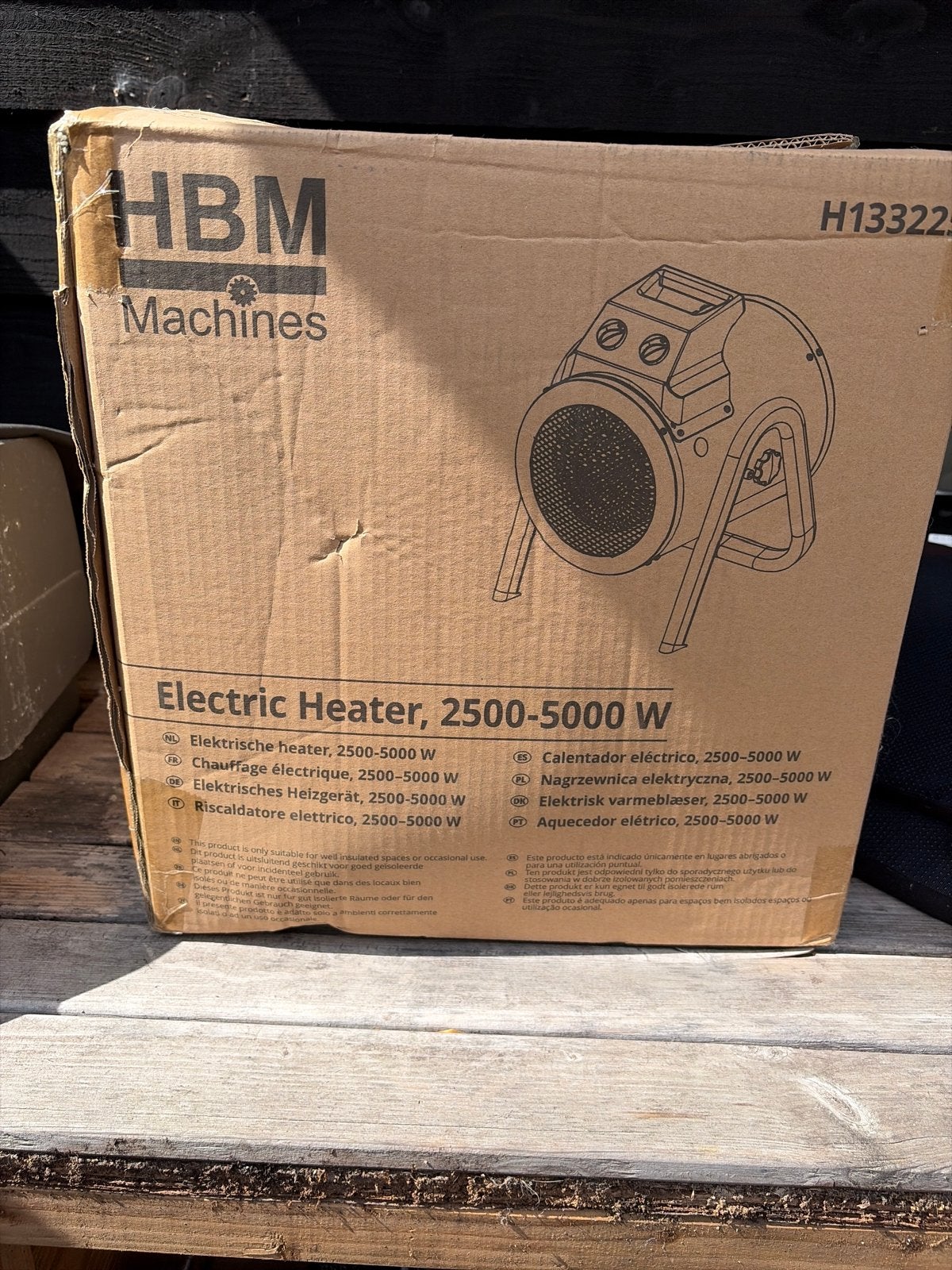 HBM Machines Elektrische Heater 2500-5000W, Ophalen of Verzenden, Nieuw, 800 watt of meer, Kachel