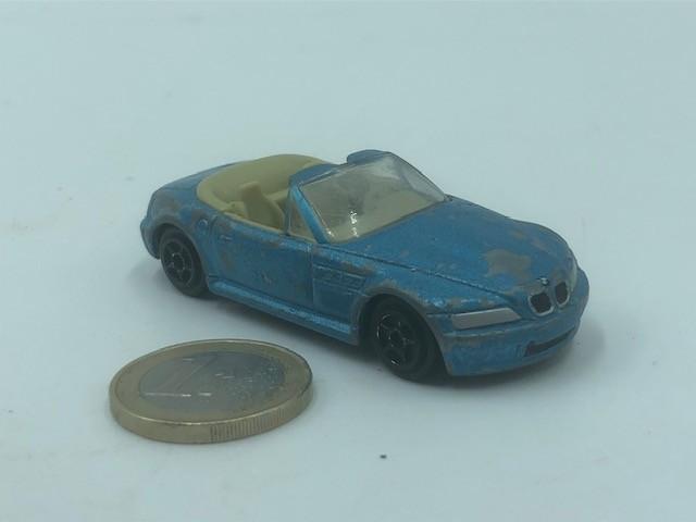 BMW Z3 Lichtblauw, Hobby en Vrije tijd, Modelauto's | Overige schalen, Gebruikt, Auto, Ophalen of Verzenden