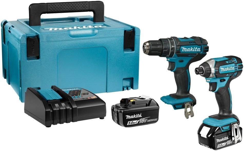 Makita Boor- en Schroefmachine Set met Accu's en Lader, Doe-het-zelf en Verbouw, Gereedschap | Boormachines, 600 watt of meer