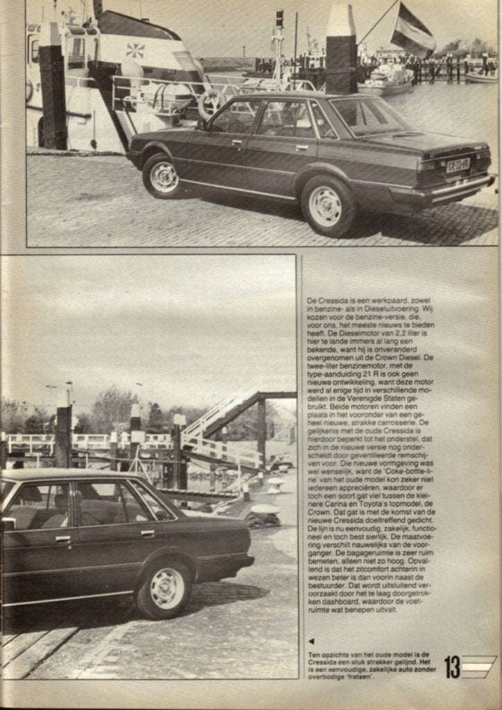 Autorevue test Toyota Cressida 1981, Ophalen of Verzenden, Gelezen, Toyota