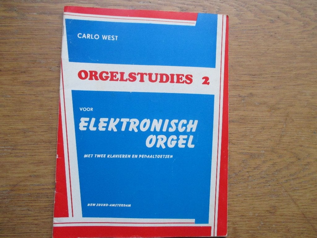 Carlo west orgelstudies 2 -  voor orgel, Orgel, Gebruikt, Ophalen of Verzenden, Artiest of Componist
