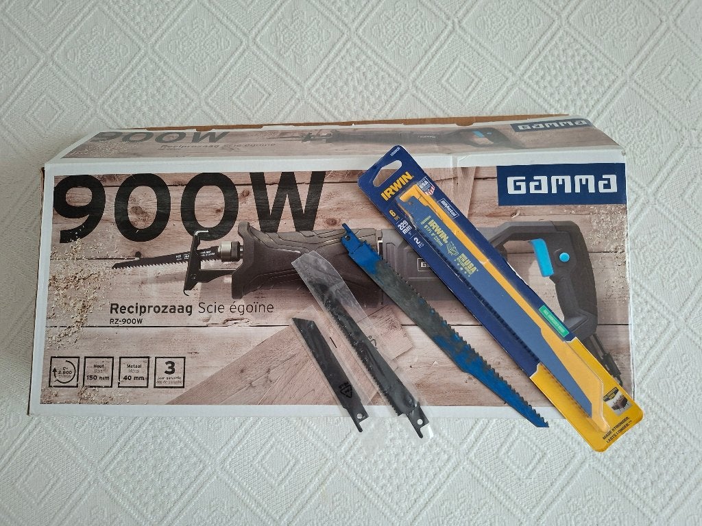 Reciiprozaag, Overige merken, 600 tot 1200 watt, Ophalen of Verzenden, Zo goed als nieuw