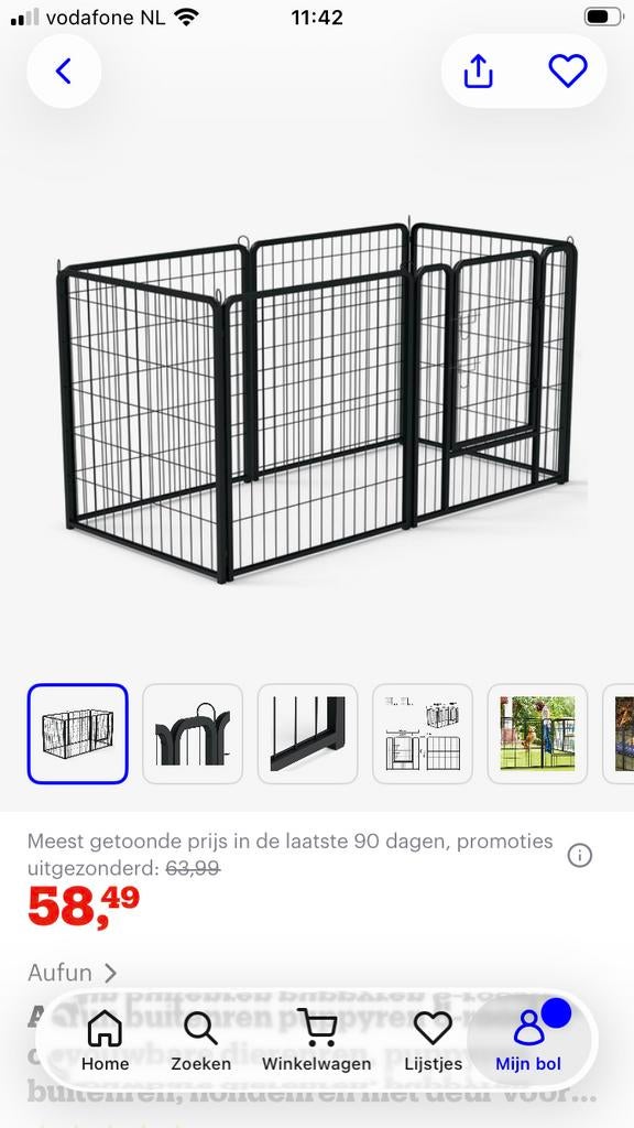 Buitenren, Dieren en Toebehoren, Ophalen, Zo goed als nieuw, 110 cm of meer, 65 tot 100 cm
