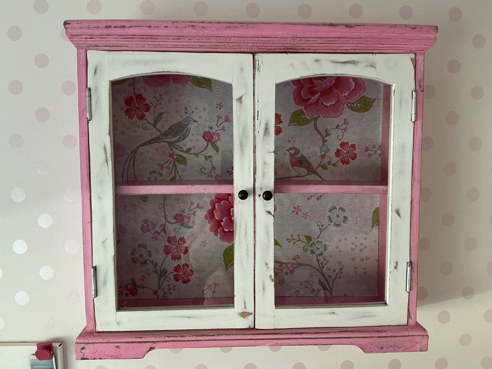 Brocante wandkastje, Ophalen, Zo goed als nieuw
