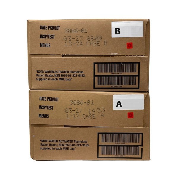 MRE Case A/B Prepper US Army, Verzamelen, Verzenden, Landmacht, Amerika