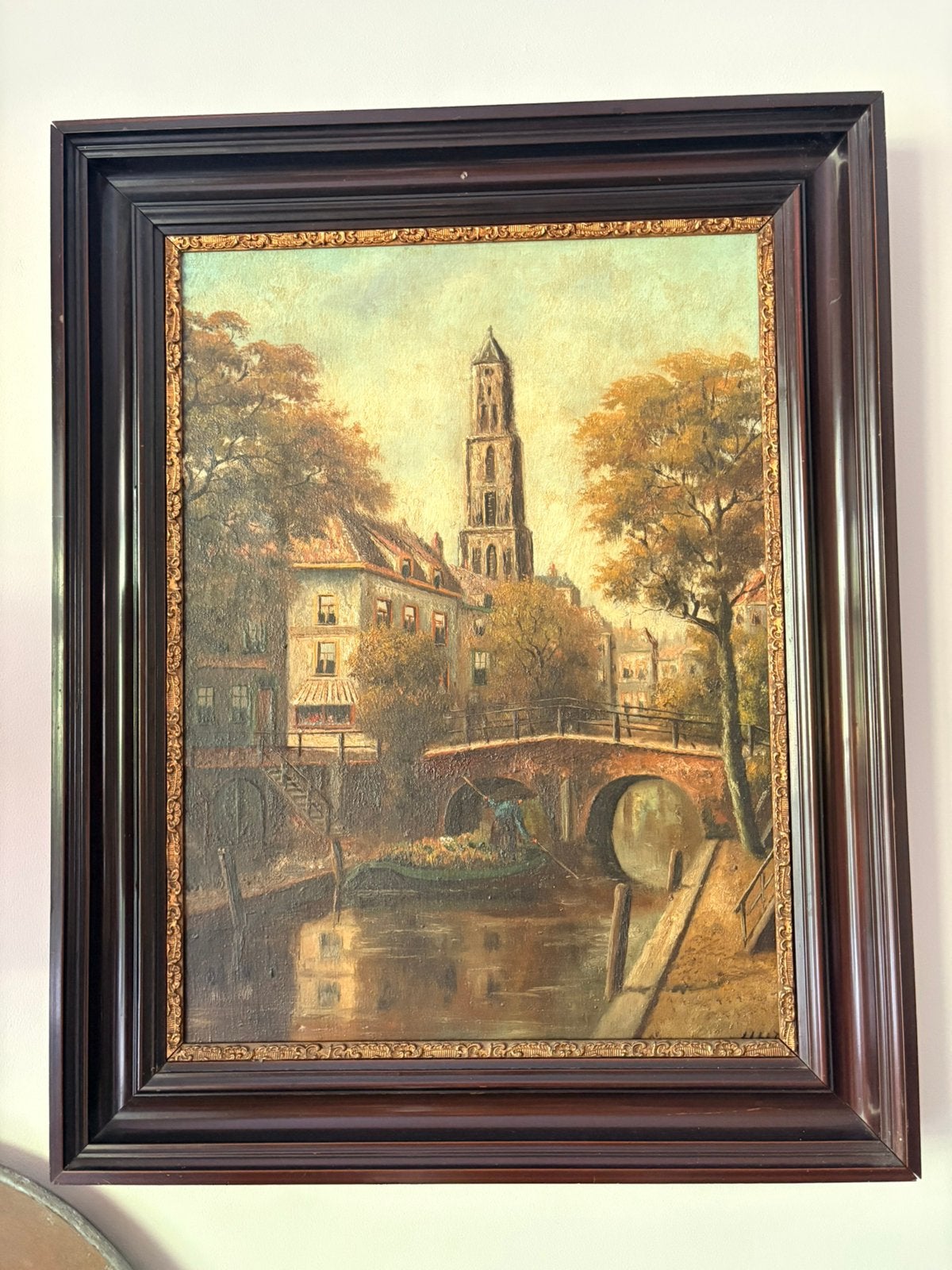 Utrecht met de Dom, schilderij, Ophalen