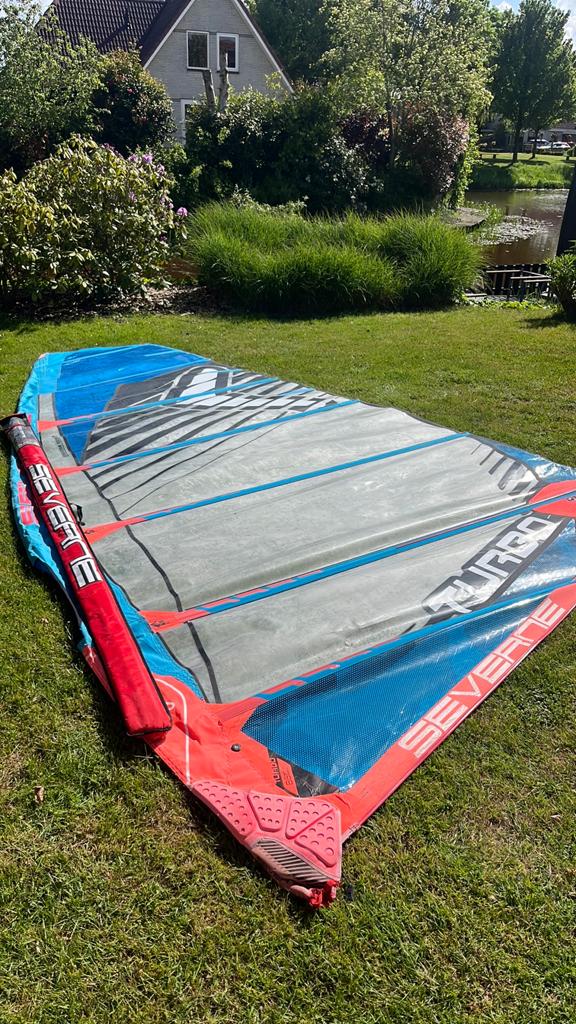 Severne Turbo Zeil - 8,6 plus mast (4,90), Watersport en Boten, Ophalen of Verzenden, Zo goed als nieuw, Zeil, 8 m² of meer