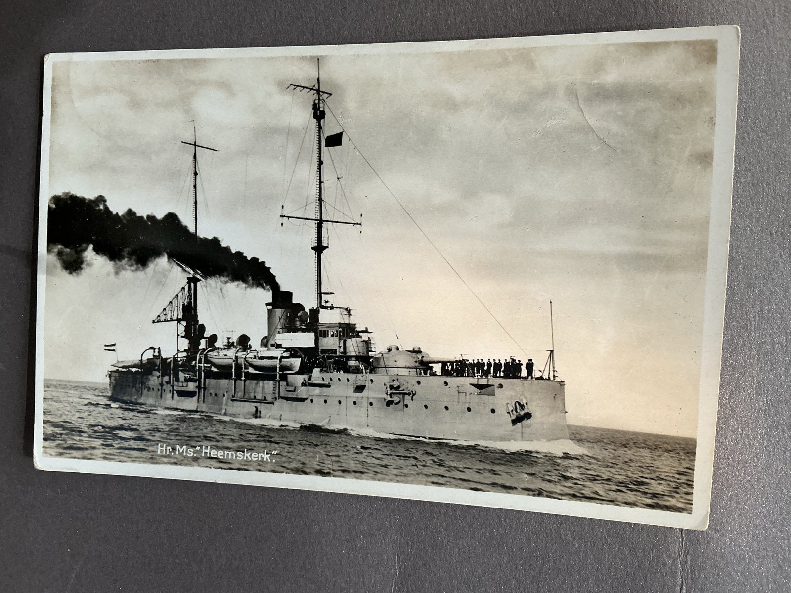 Oude Ansichtkaart Hr. Ms. Heemskerck - Marineschip, Verzenden