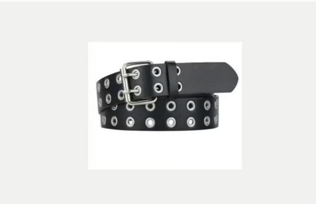 Luxe punk / gothic riem met gaatjes Y2k stijl