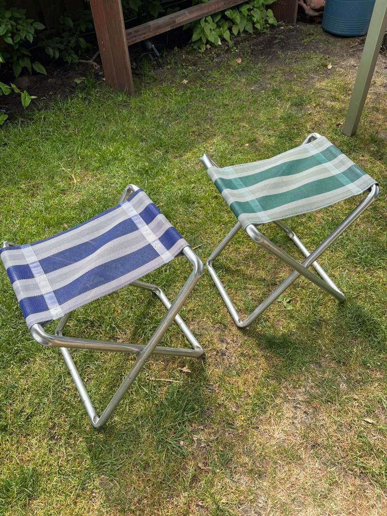 Kampeerstoeltjes/krukjes, Ophalen, Zo goed als nieuw, Campingstoel