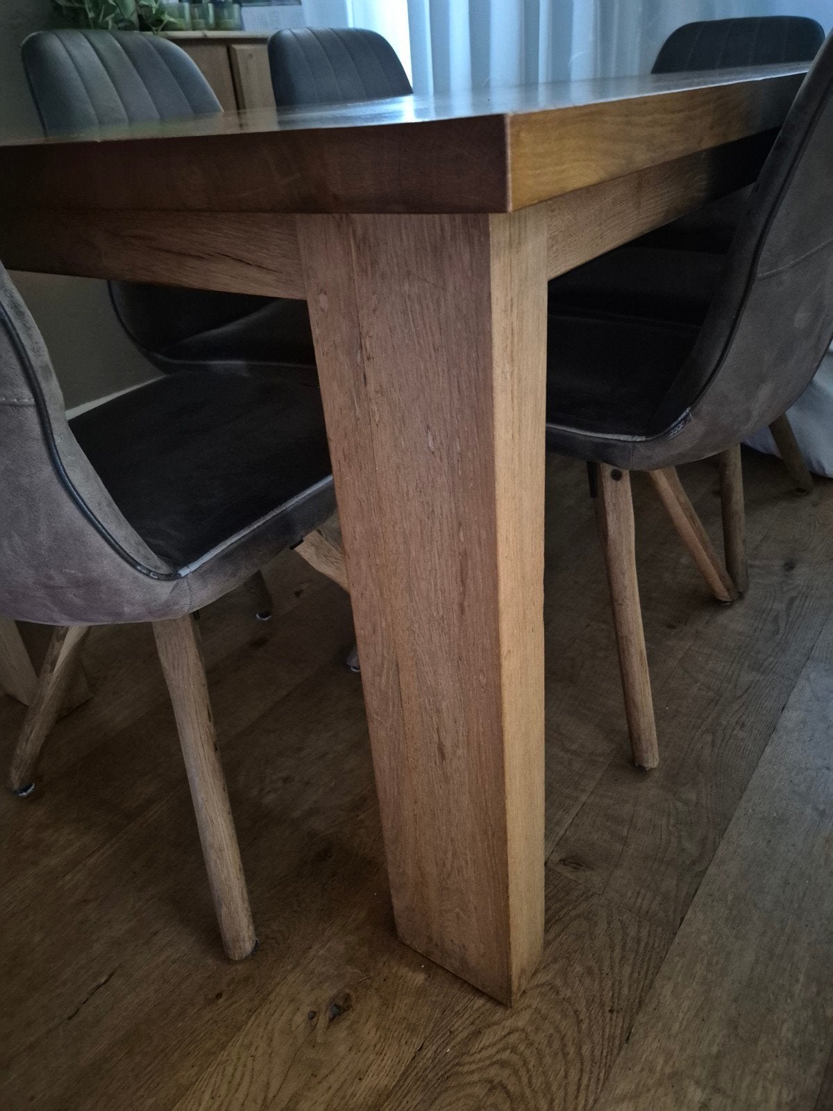 Eiken houten tafel van 180x100 cm, Huis en Inrichting, Tafels | Eettafels, Ophalen, Gebruikt, Eikenhout, 50 tot 100 cm