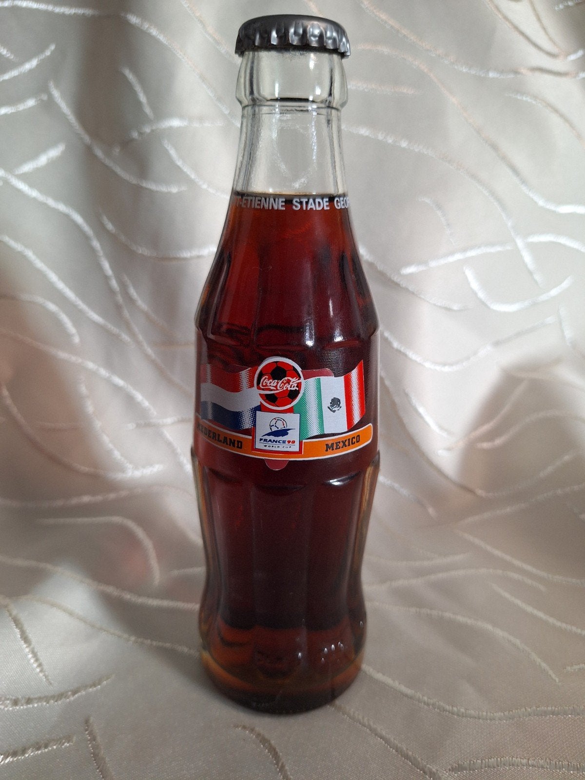 WK 1998, Frankrijk, Coca-Cola flesje, Nederland - Mexico, Ophalen of Verzenden, Nieuw, Overige typen