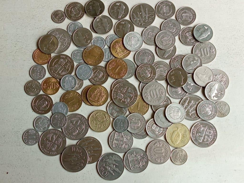 IJsland lot munten., Postzegels en Munten, Munten | Europa | Niet-Euromunten, Ophalen of Verzenden, Overige landen, Setje