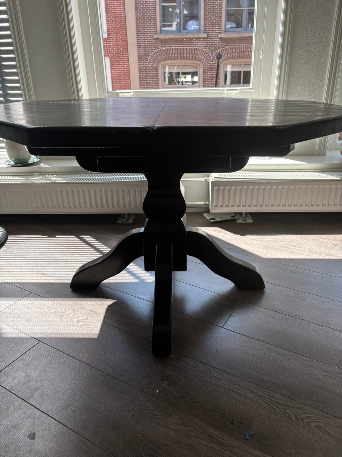Zwarte tafel gratis op te halen!, Ophalen, Gebruikt, 200 cm of meer, 50 tot 100 cm