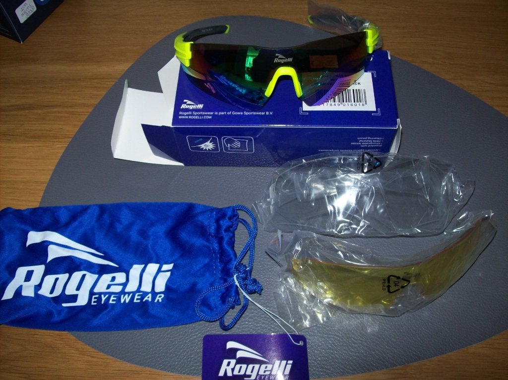Nieuwe rogelli fiets bril wright Neon yellow/Black, Dames, Nieuw, Ophalen of Verzenden, Bovenkleding