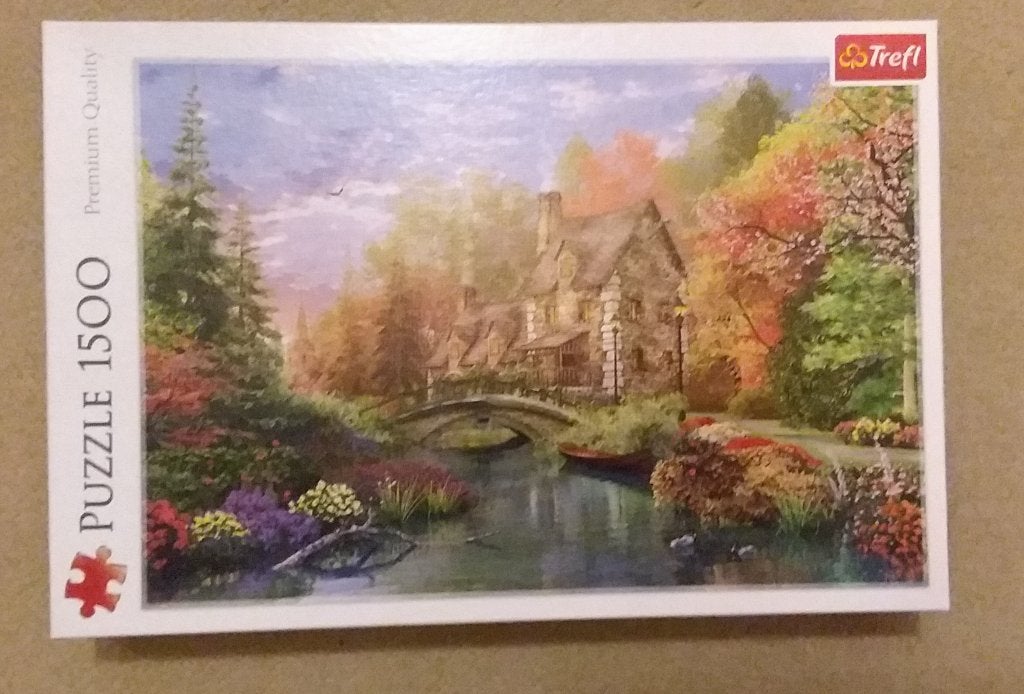 Cottage by the lake 1500 stukjes - Trefl, Ophalen, 500 t/m 1500 stukjes, Zo goed als nieuw