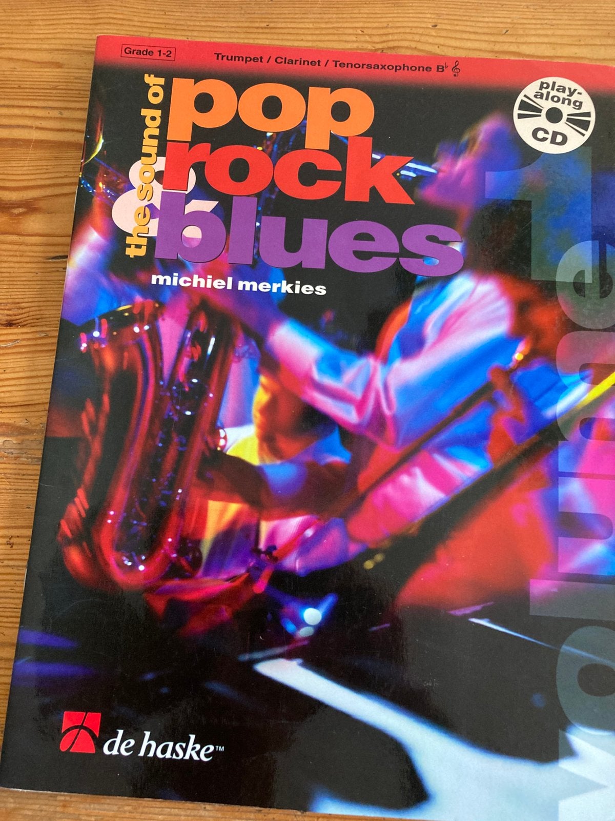 Pop, Rock, Blues , M Merkies voor tenorsax en Cd, Saxofoon, Overige soorten, Ophalen of Verzenden, Zo goed als nieuw
