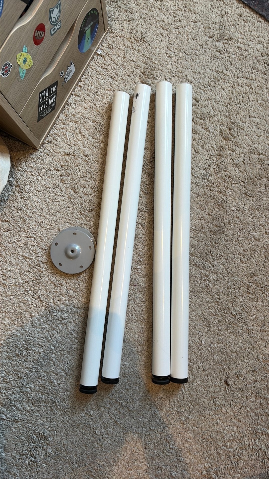 Ikea bureau palen, Diversen, Ophalen, Zo goed als nieuw