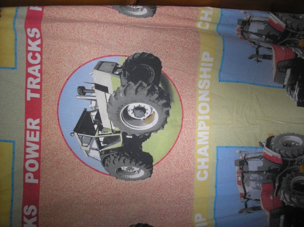 Dekbedovertrek -tractors - champions, power tracks, Ophalen of Verzenden, Jongetje, Dekbedovertrek