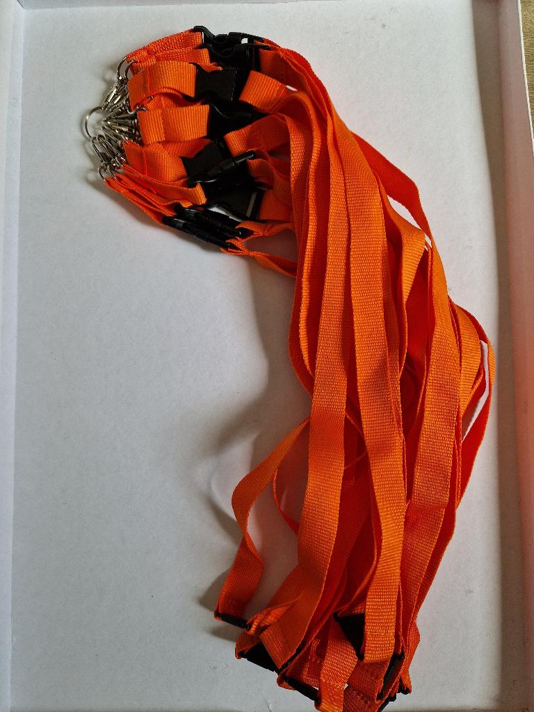 Keycords oranje 12x blanco nieuw, Verzamelen, Ophalen of Verzenden, Nieuw