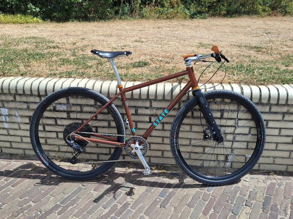 State 4130 All Road + monster fork, 28 inch, 10 tot 15 versnellingen, Minder dan 49 cm, Zo goed als nieuw