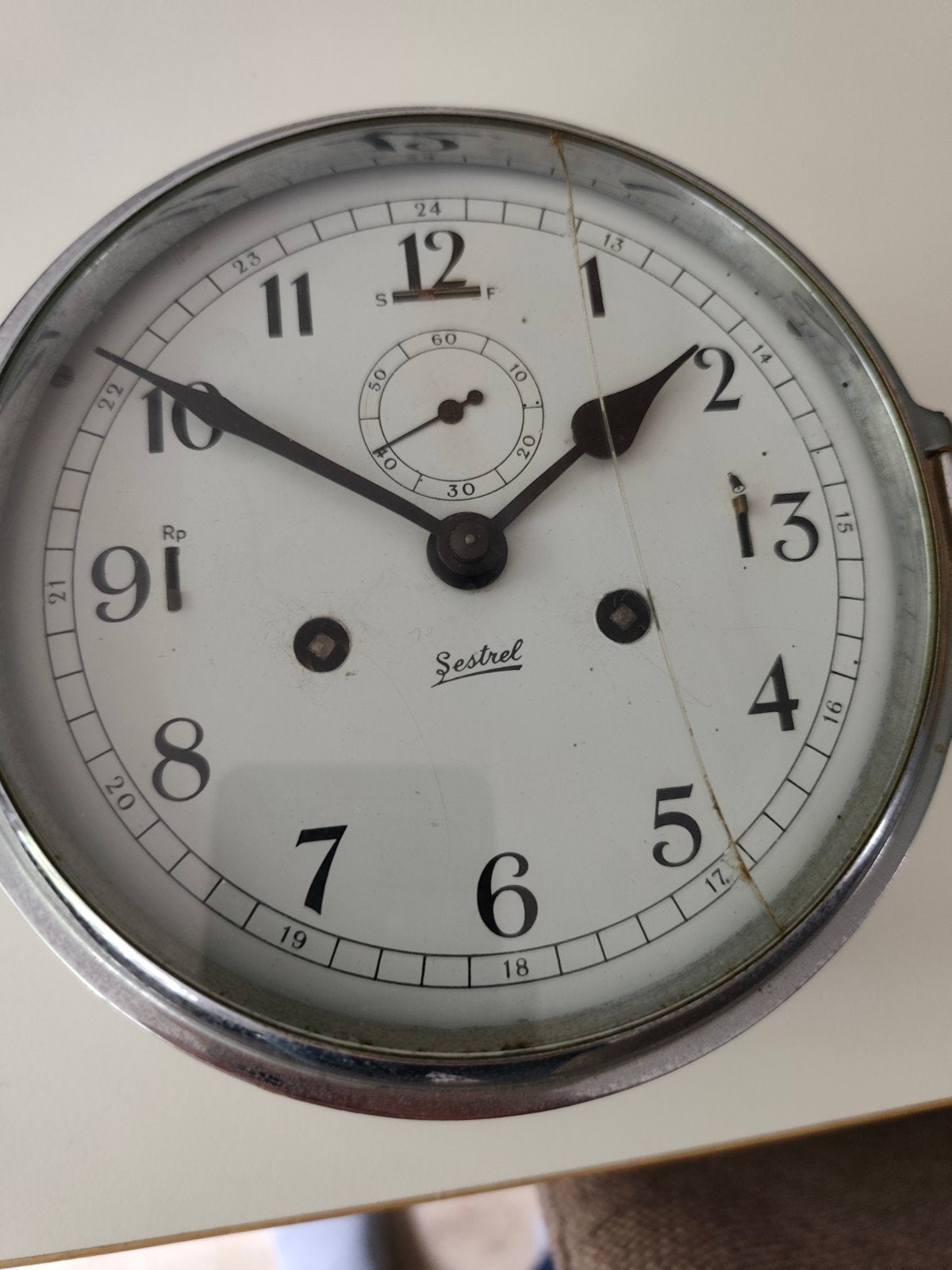 Vintage Sestrel scheepsklok en Fischer barometer, Ophalen of Verzenden
