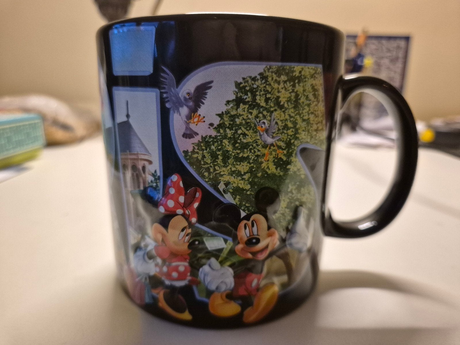 Disneyland Parijs Mok - Mickey & Minnie Mouse, Ophalen of Verzenden, Mickey Mouse, Zo goed als nieuw, Servies