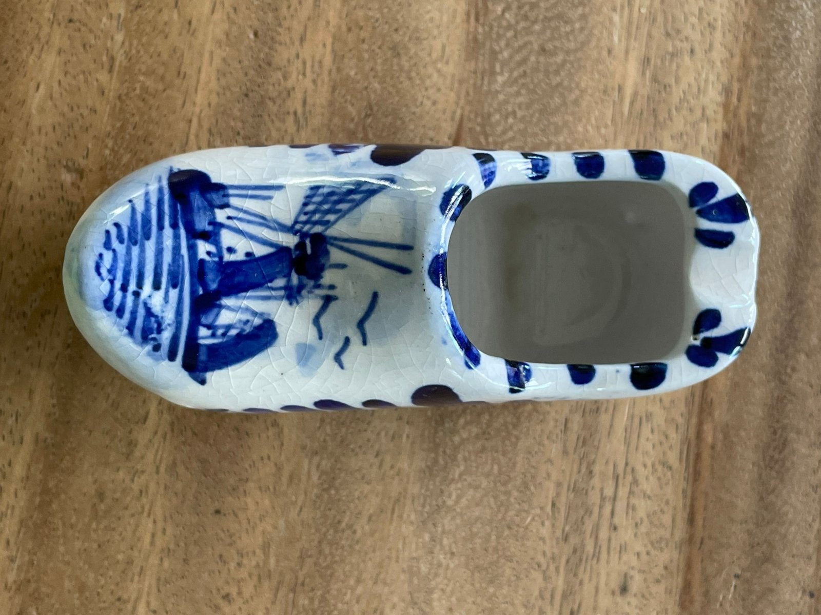 Delfts blauw klompje, asbak, Antiek en Kunst, Antiek | Keramiek en Aardewerk, Ophalen of Verzenden