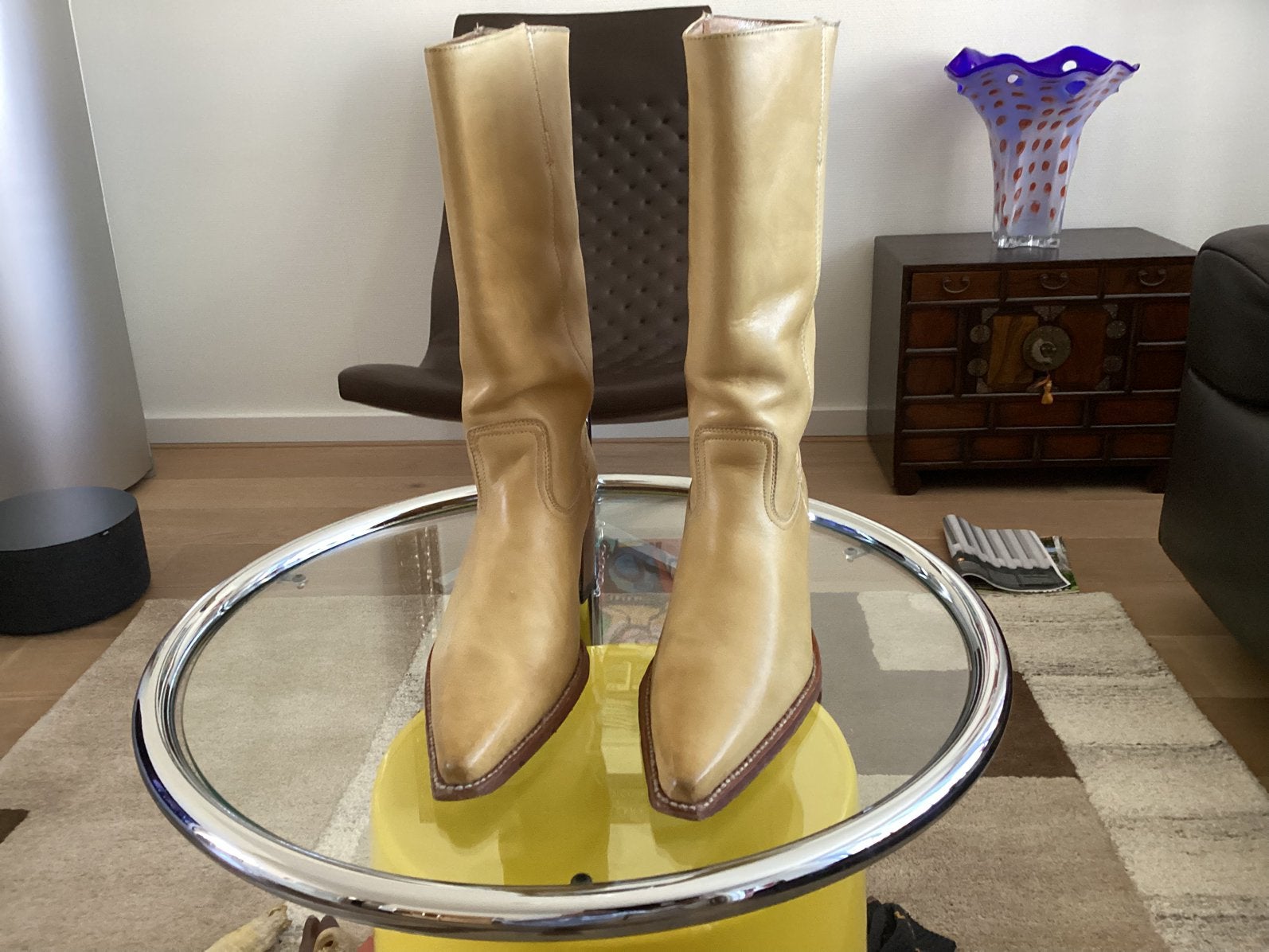 Originele Sendra laarzen, Kleding | Dames, Schoenen, Ophalen, Hoge laarzen, Beige, Gedragen
