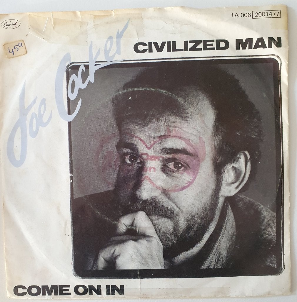 Joe Cocker - Civilized Man, Cd's en Dvd's, Vinyl Singles, Gebruikt, Verzenden, 7 inch, Fotohoes