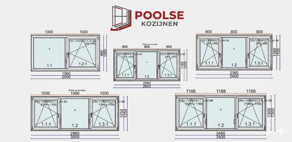 Nieuwe Dakkapel Kozijnen Aluplast 7000 NL - HR+++ - OP MAAT, Kunststof, Dakkapel, 225 cm of meer, Nieuw