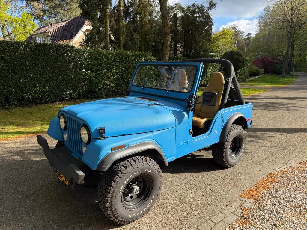 Jeep CJ Cj-5 1979 lineX - Blauw, Auto's, Jeep, 1300 kg, Blauw, Leder, Bruin