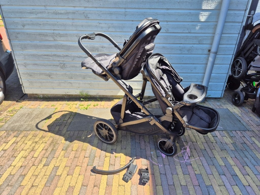 DERYAN Duo kinderwagen voor 2 kinderen met extra's, Kinderen en Baby's, Gebruikt, Duowagen, Ophalen, Kinderwagen