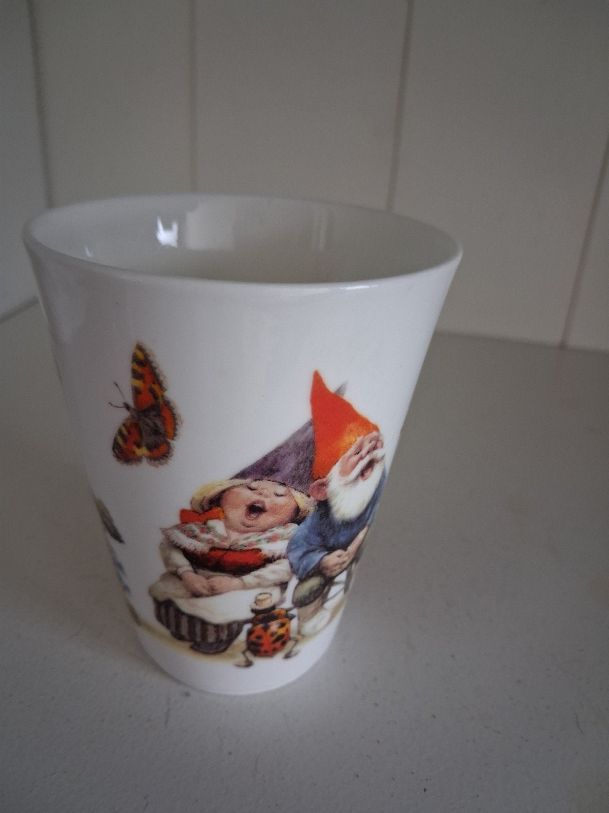 Rien Poortvliet Kabouter Mok - Zo goed als nieuw, Overige merken, Vintage, Zo goed als nieuw, Porselein