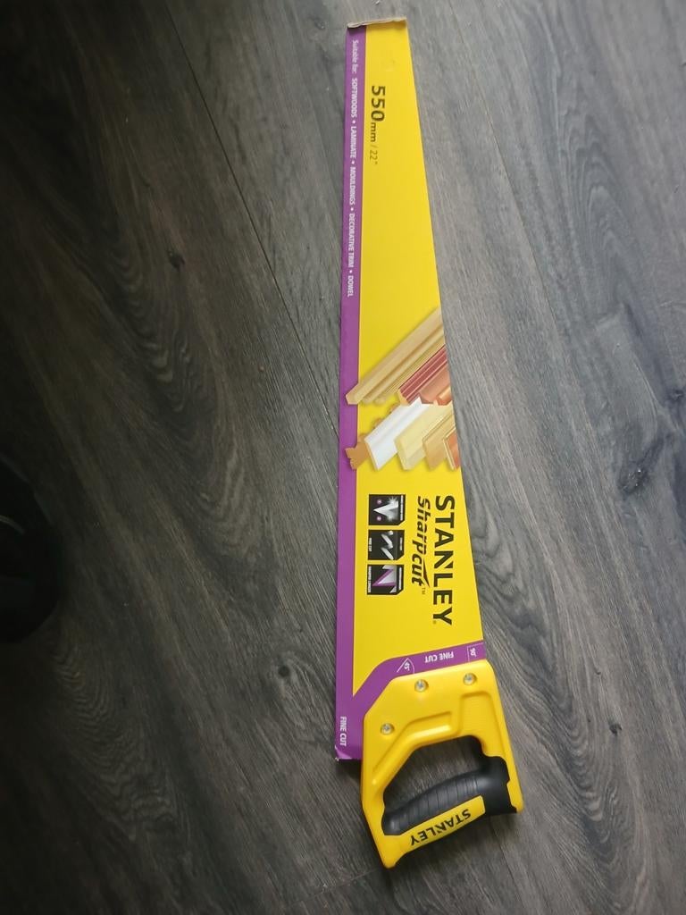 Stanley Sharpcut Zaag 550mm - Slechts 1 keer gebruikt, Ophalen of Verzenden