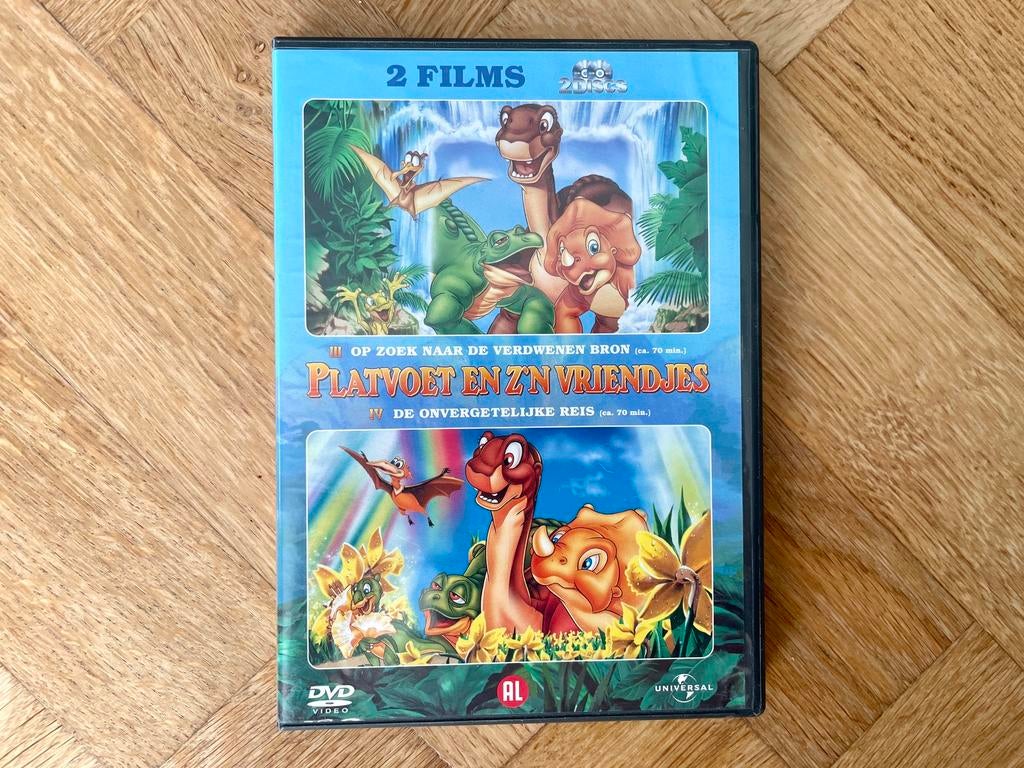 Platvoet en z’n Vriendjes III + IV in dubbel DVD (krasvrij), Cd's en Dvd's, Dvd's | Tekenfilms en Animatie, Alle leeftijden, Ophalen of Verzenden