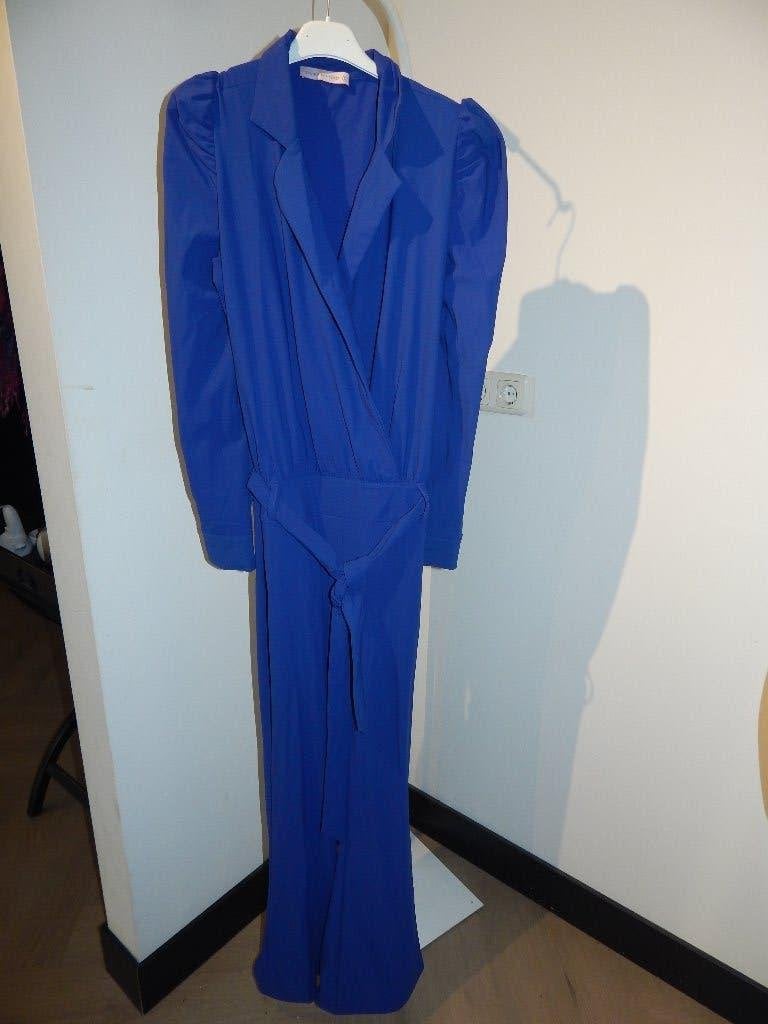 Studio Anneloes pak jumpsuit vorstelijk kobalt blauw S/M