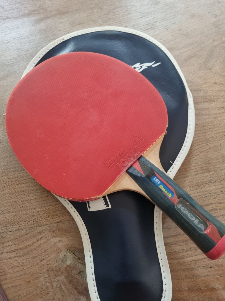 ping pong batjes plus balletjes, Ophalen of Verzenden, Zo goed als nieuw, Net, Batje(s) of Balletje(s)