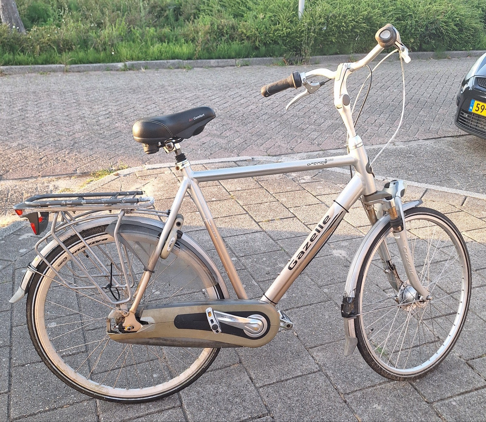 Gazelle orange x-tra aluminium frame,  frame hoogte 61cm, Fietsen en Brommers, Ophalen, Gebruikt, Versnellingen, 61 tot 65 cm
