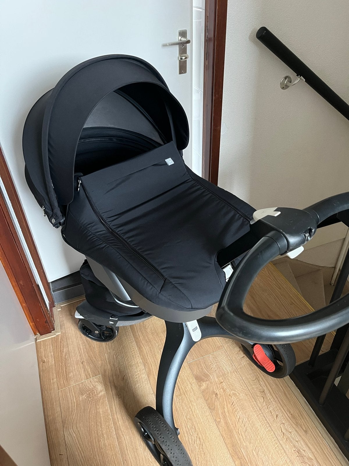 Stokke kinderwagen met accessoires, Gebruikt, Met autostoeltje, Ophalen, Kinderwagen