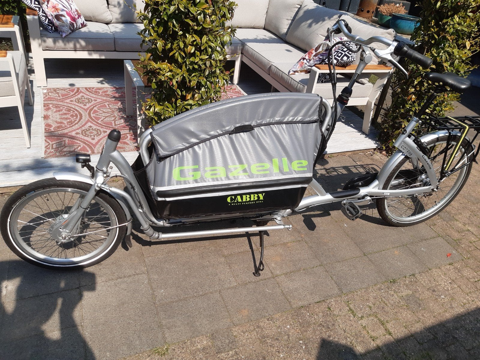 Bakfiets GAZELLE "CABBY", Fietsen en Brommers, Fietsen | Bakfietsen, Ophalen, 3 kinderen, Opvouwbaar, Zo goed als nieuw