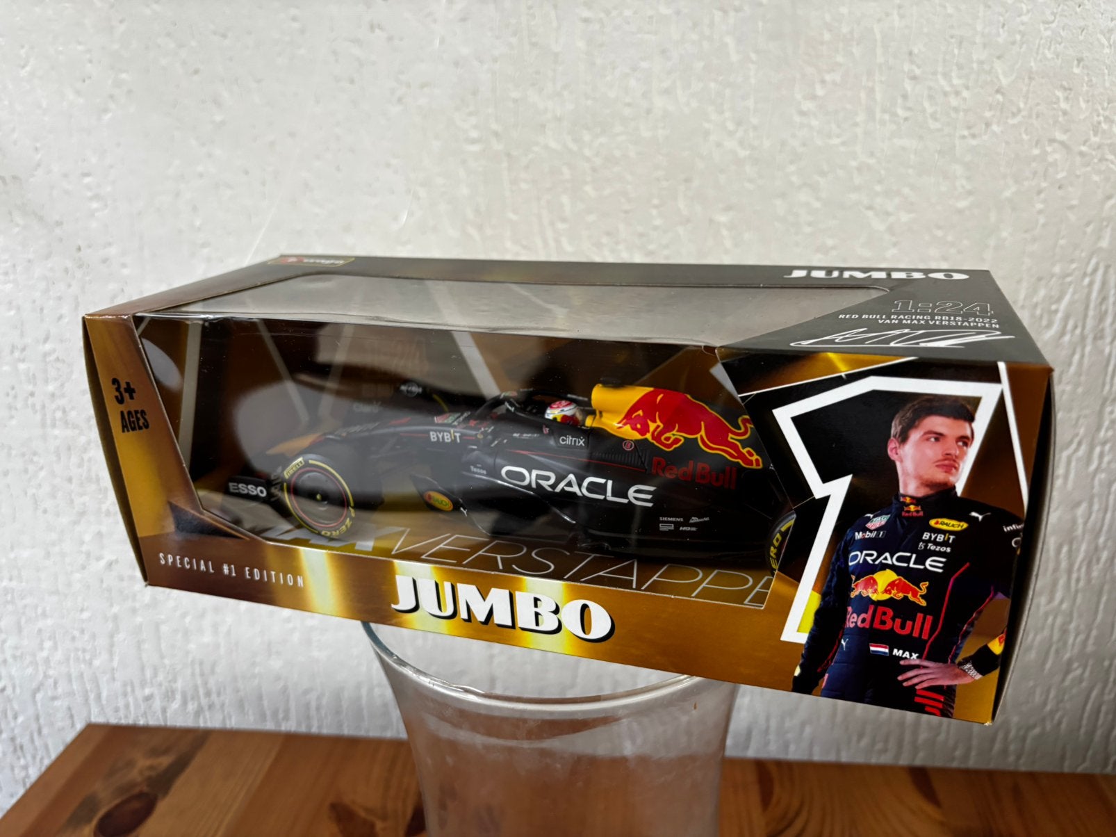 Max Verstappen auto 2022 Jumbo, Ophalen, Zo goed als nieuw, Auto, Bburago