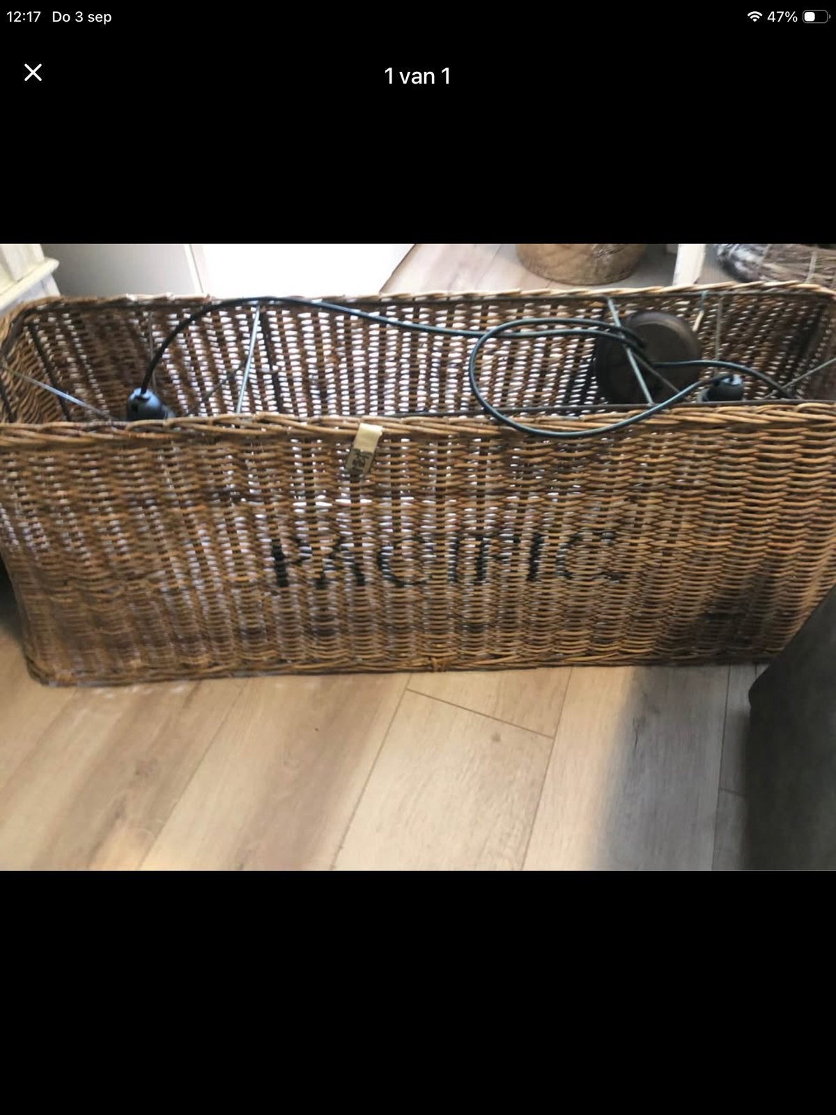 Rattan lamp persific riviera maisson, Ophalen, Zo goed als nieuw