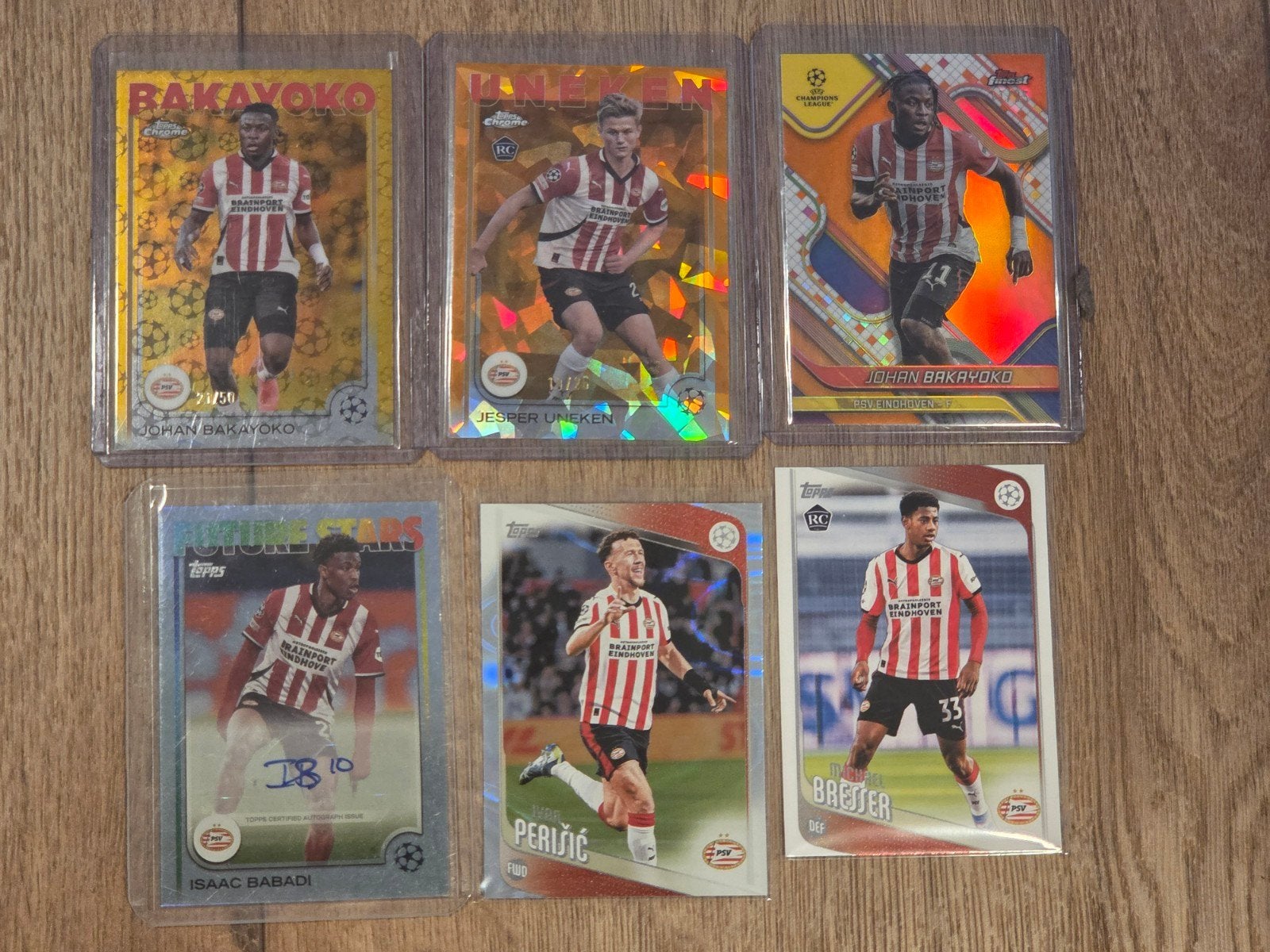 PSV Voetbal Kaartjes Collectie - Bakayoko, Unken, Babadi, Ophalen of Verzenden, Nieuw, PSV, Spelerskaart