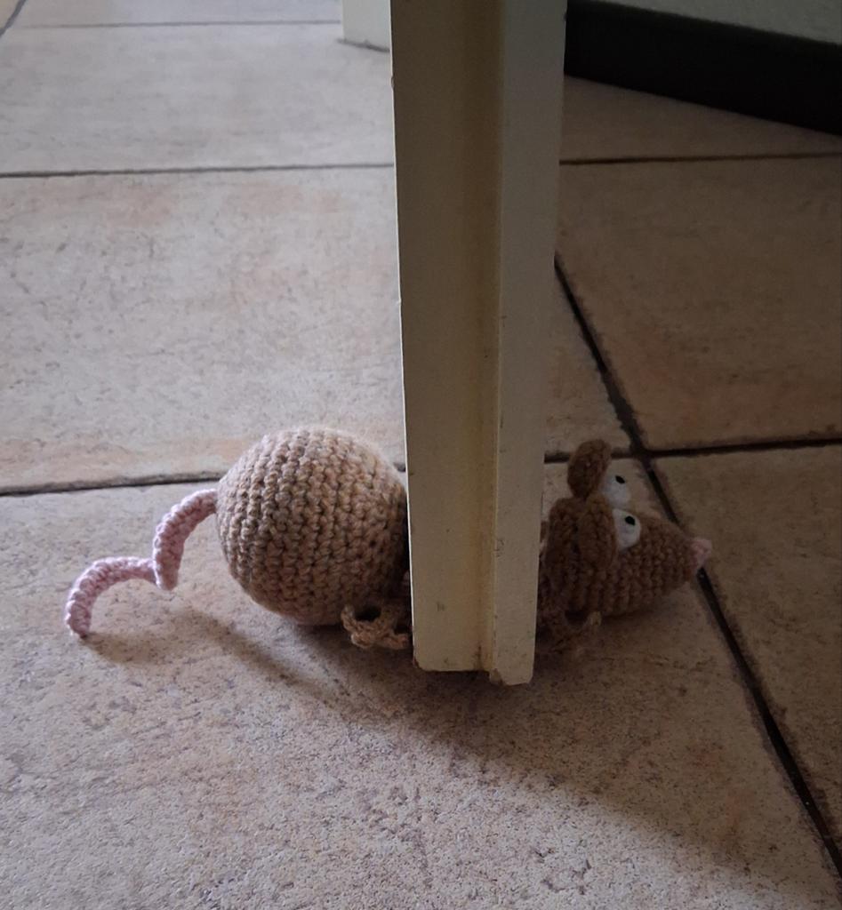 Gehaakte deurstopper muis, Hobby en Vrije tijd, Breien en Haken, Ophalen of Verzenden, Nieuw, Haken, Overige typen
