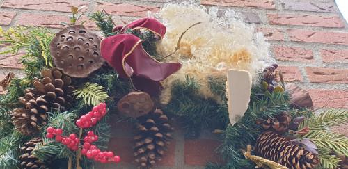 kerst krans groot met kerstman, Diversen, Kerst, Ophalen of Verzenden, 'T Olde Gre-j, Info@toldegrej.nl, Endepoelstraat 20f Didam